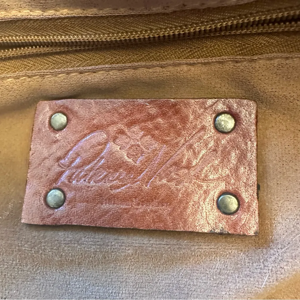 Patricia Nash Large Floral Italian Leather Hobo Shoulder Bag - Image 9