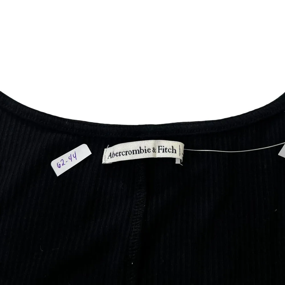 Abercrombie & Fitch Black Stretch Fit & Flare Dress Women Size Small NWT | 62-44 - Image 4