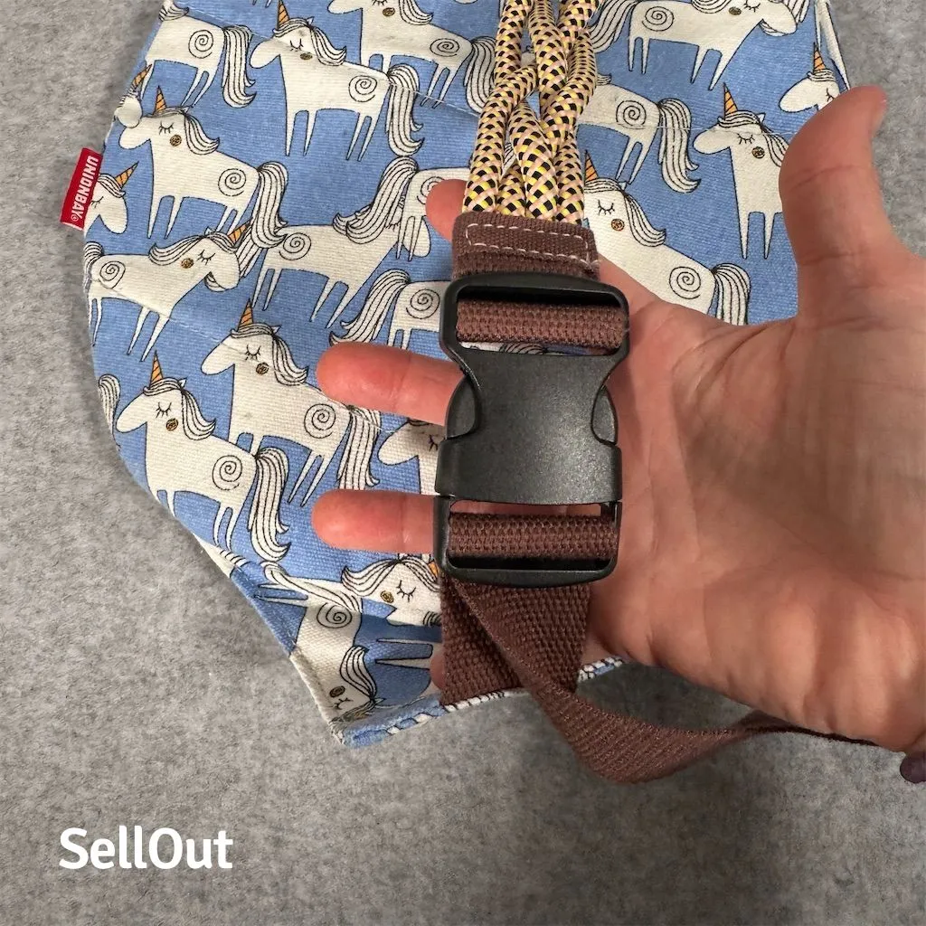 UnionBay Women’s Unicorn Rope Sling Bag Blue Medium Crossbody - Image 7