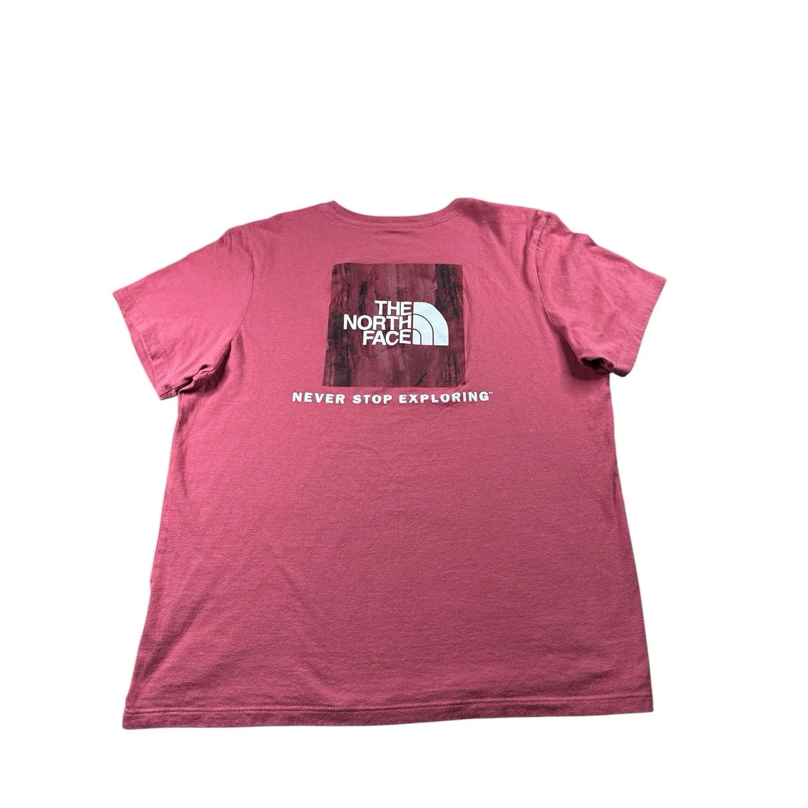 The North Face T-shirt  Women’s Medium Pink Short Sleeve Graphic Box Outdoors‎ - Image 4