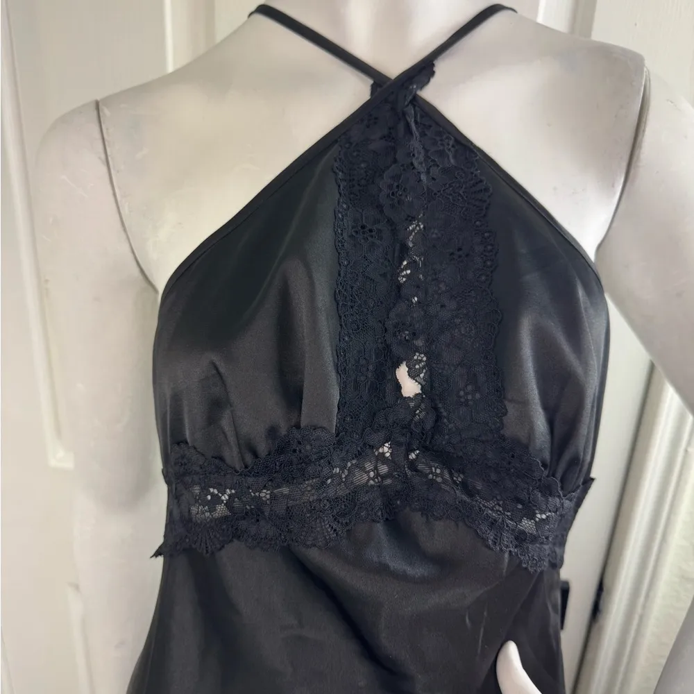 Sincerely Jules Elegant Black Satin Gown Size Medium. #183 - Image 6