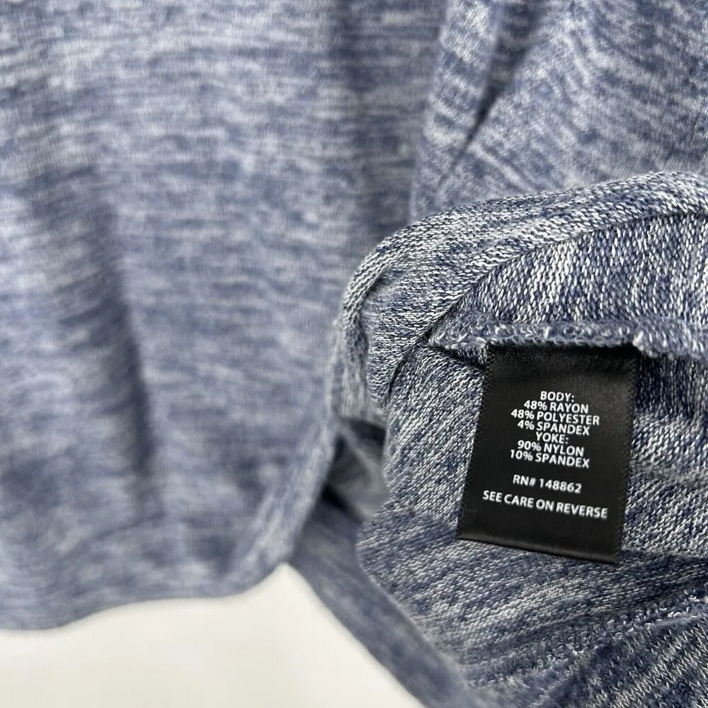 Torrid Super Soft Plush Knit Top Blue Lace Yoke 3/4 Sleeves Casual Size 5X - Image 11