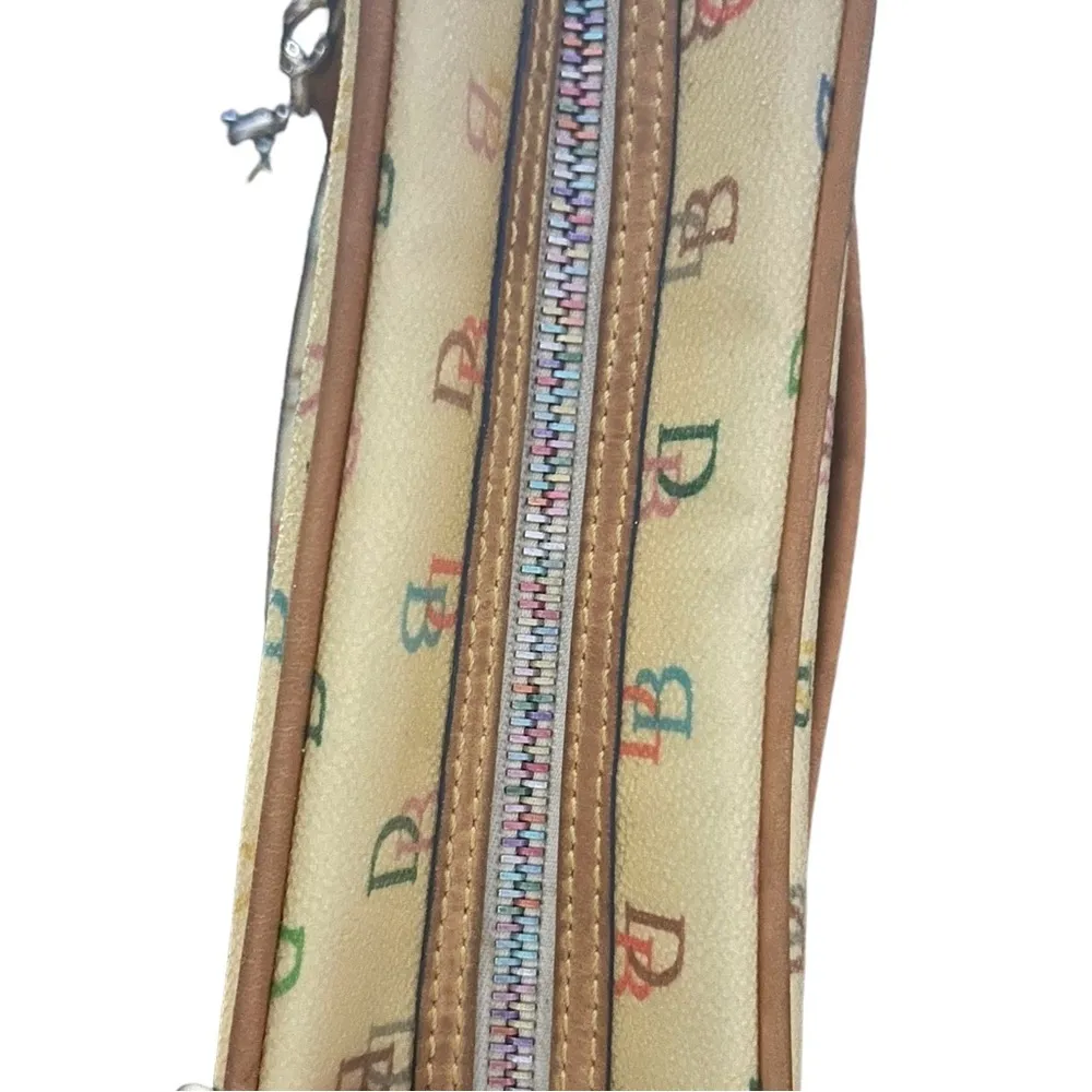 Vintage  Rainbow Logo Shoulder Bag With Heart Bag Charm. - Image 3