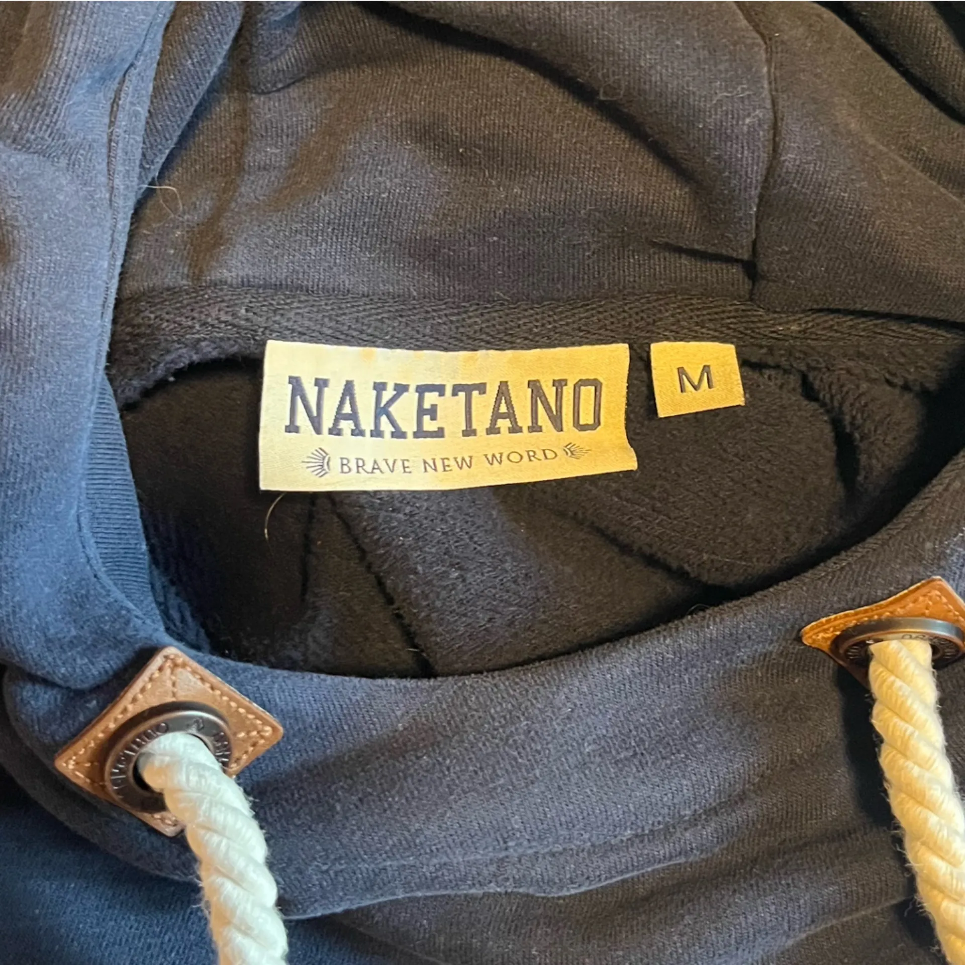 Naketano Darth Sweatshirt in Charcoal/Blue Size Medium - Image 2