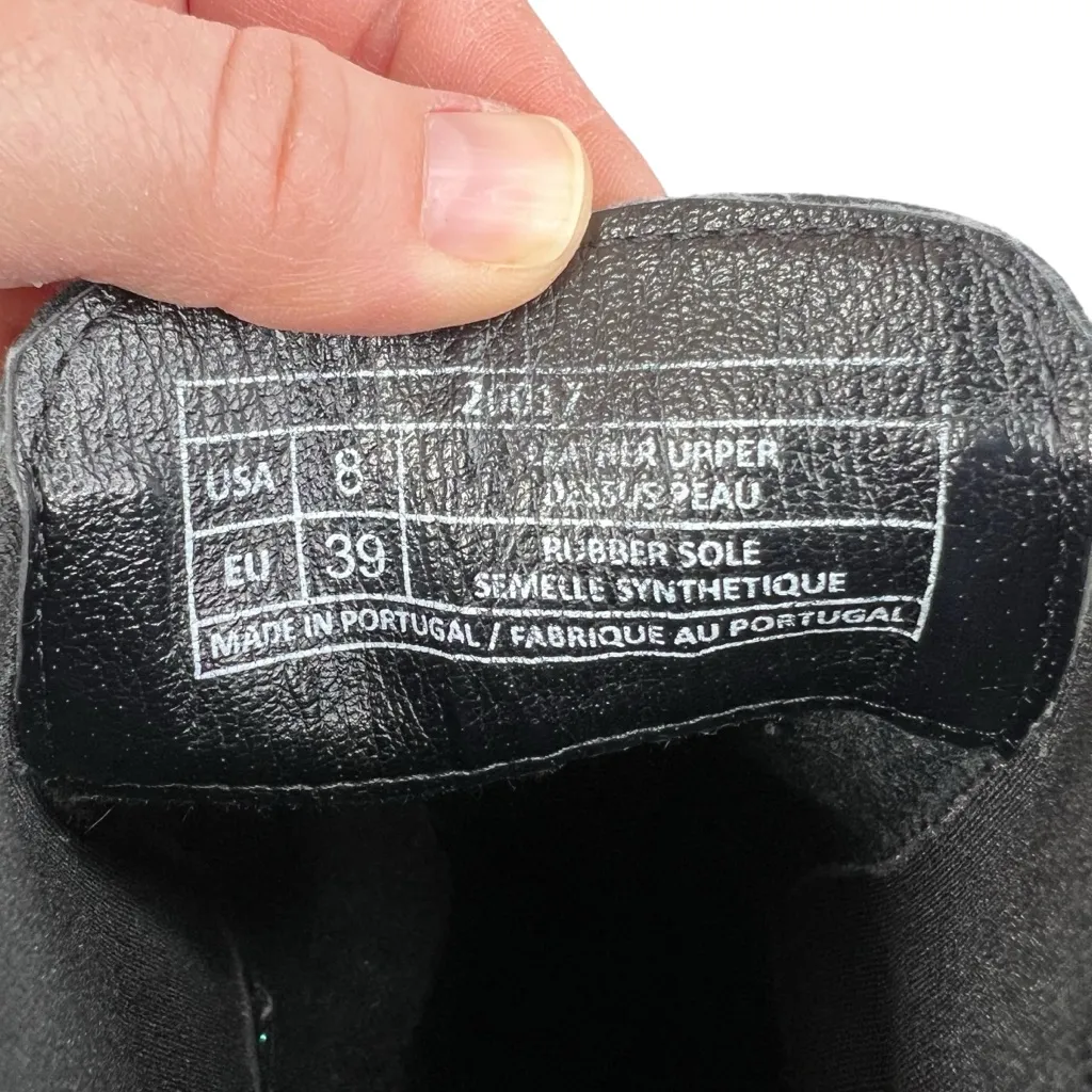 Antonio de Faria Black Suede Chunky Heeled Chelsea Boots Size 8 - Image 12