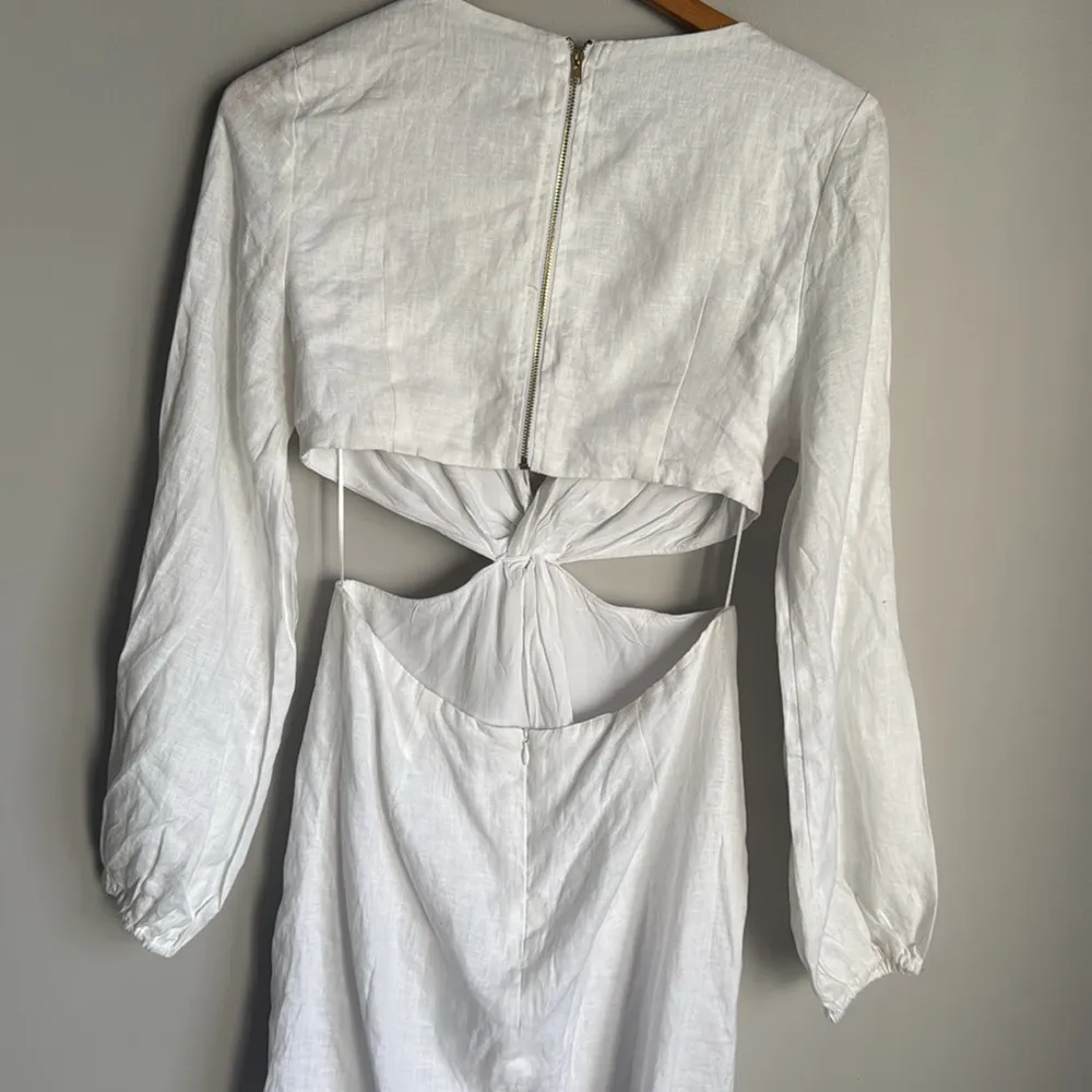 NEW Dissh TINA WHITE TWIST MIDI DRESS 6 - Image 5