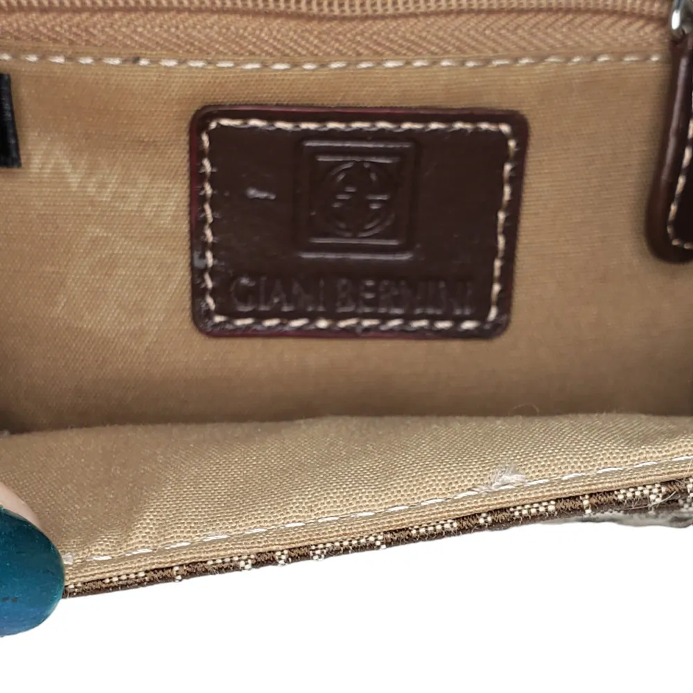 Giani Bernini Block Signature Womens Small Wallet Brown 4.5" - Image 6