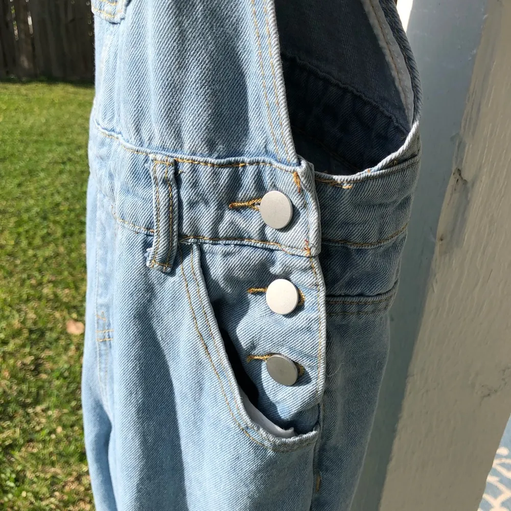 Vintage Denim Overalls Dungarees Distressed - Image 6
