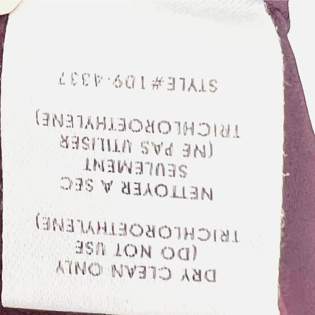 Nanette Lepore Burgundy Lace Cocktail Sheath Dress 2 Sleeveless Wedding Guest - Image 12