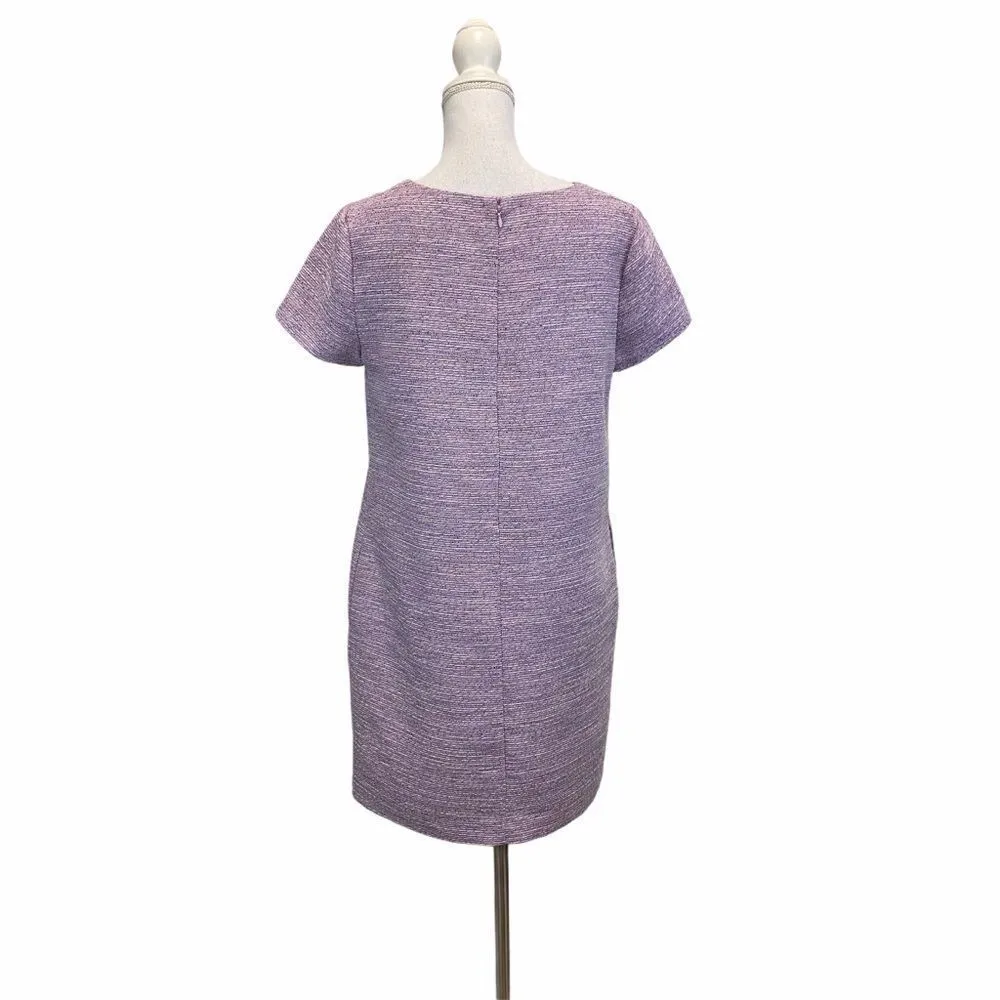 Cece Women's 8 Purple Classic Mini Silhouette Scoop Neckline Short Sleeve Dress - Image 5