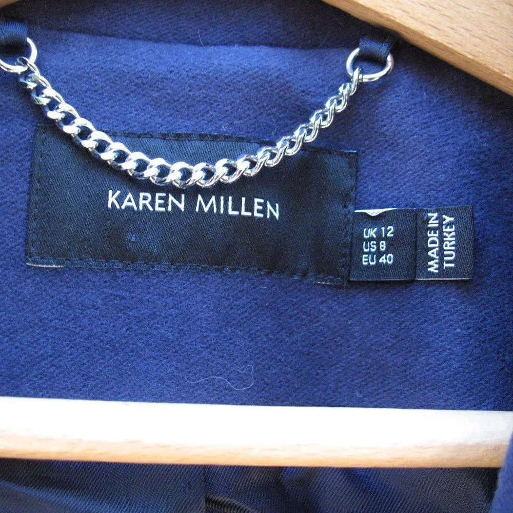 Blue Black Soft Cotton Coat - Image 10