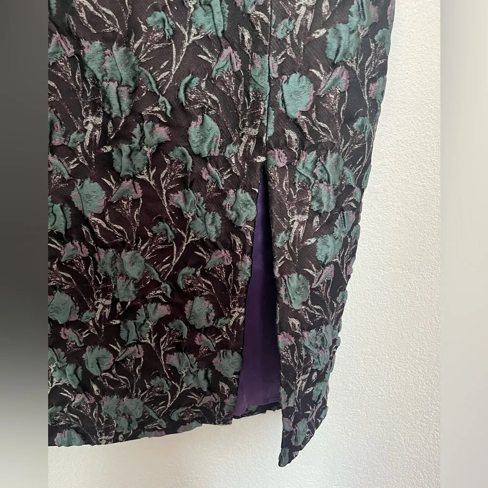 NWT MARGE Clothing Elise Textured Jaquard Pencil Skirt Silk Size 12 Women’s - Image 4