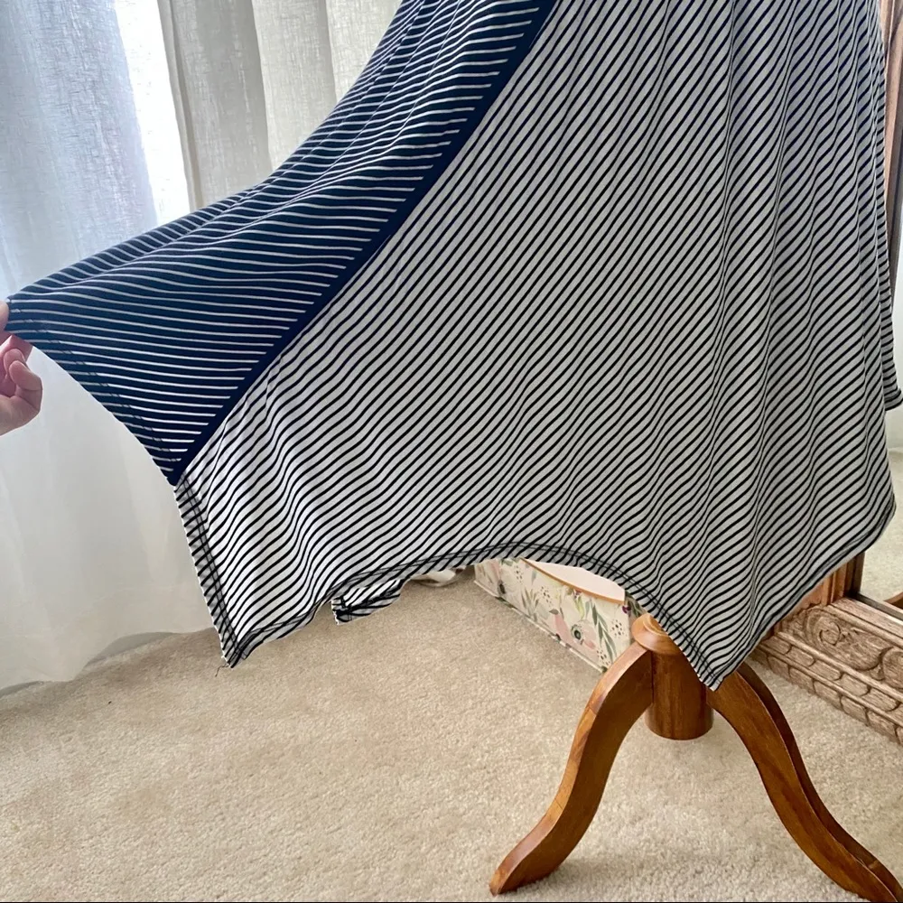 Vintage Spense Brand Asymmetrical Black and White Striped Tank Dress - Image 6