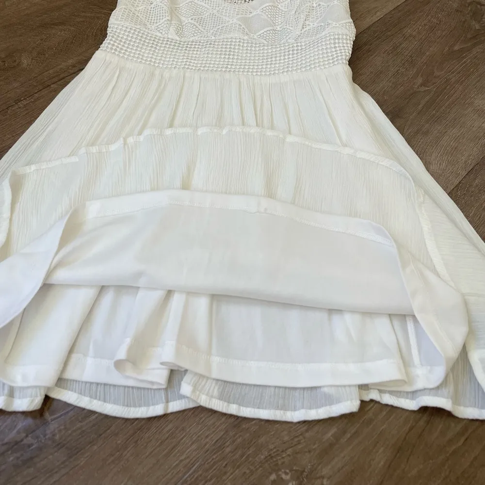 Forever 21 NEW White Crochet Lace Sleeveless Fit & Flare Dress ~ NWT Size M - Image 14