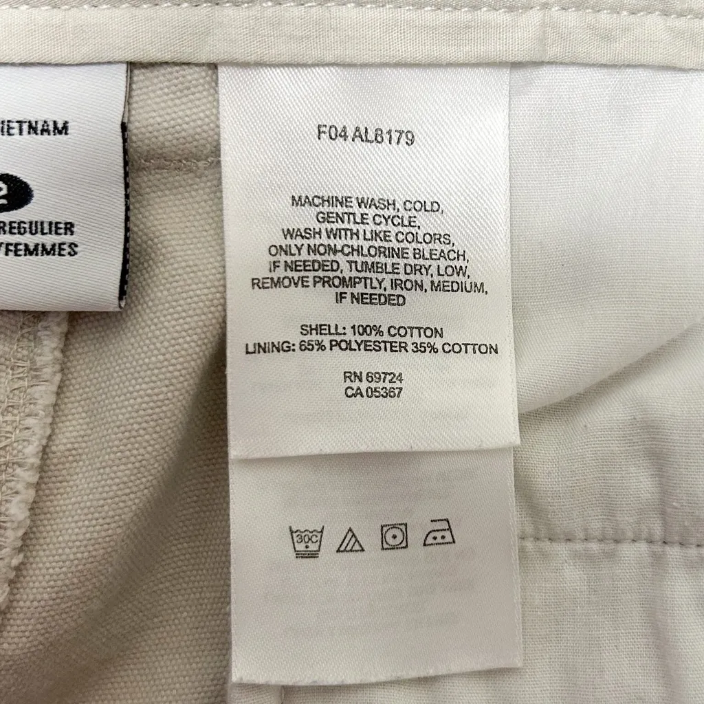 Columbia Ivory Beige Straight Leg Stonewashed Utility And Zipper Pocket Pants 12 - Image 9