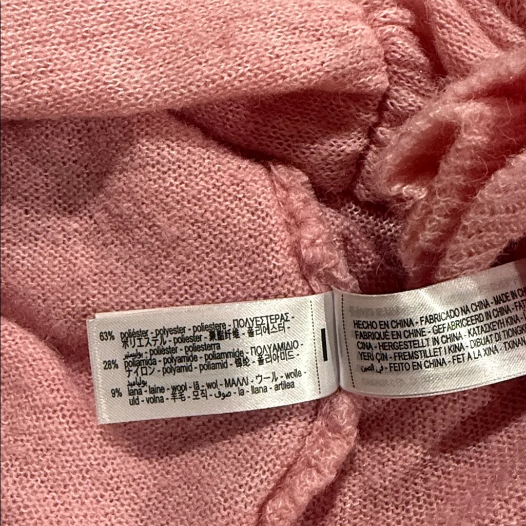 NWOT Zara Openwork Knit Top With Floral Appliques Bloggers Fave Asymmetric Wool - Image 12