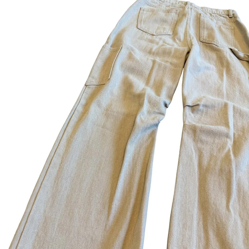 Lioness Miami Vice Cargo Pants Tan Streetwear Chic Casual Size Small Women's - Image 11