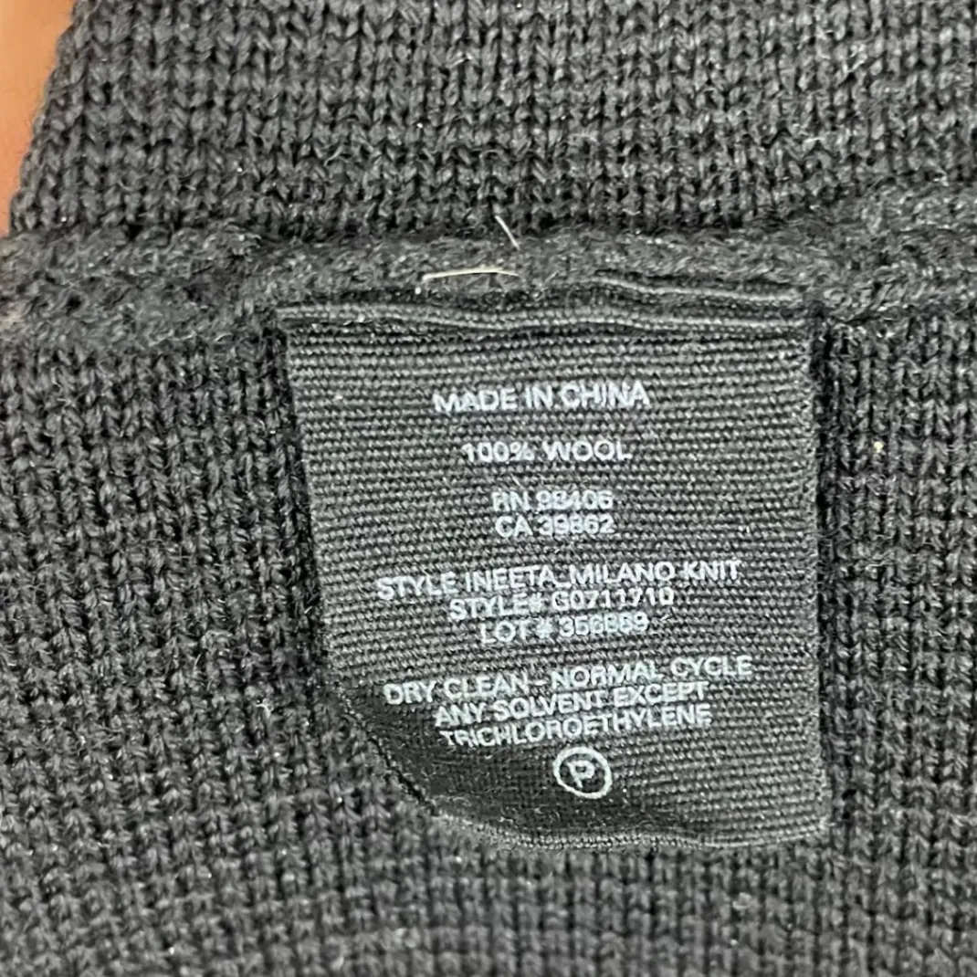 Theory Dress‎ Sleeveless Wool Knit Black Inerta Milano A-Line Fit and Flare Sz S - Image 4