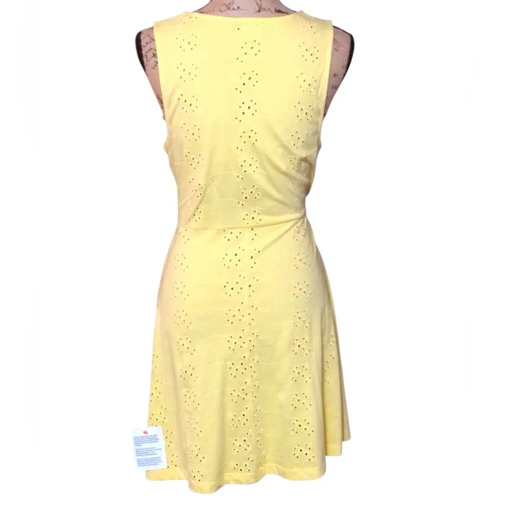 ASOS Design Yellow Eyelet CutOut Cotton Dress NWT!! - Image 5