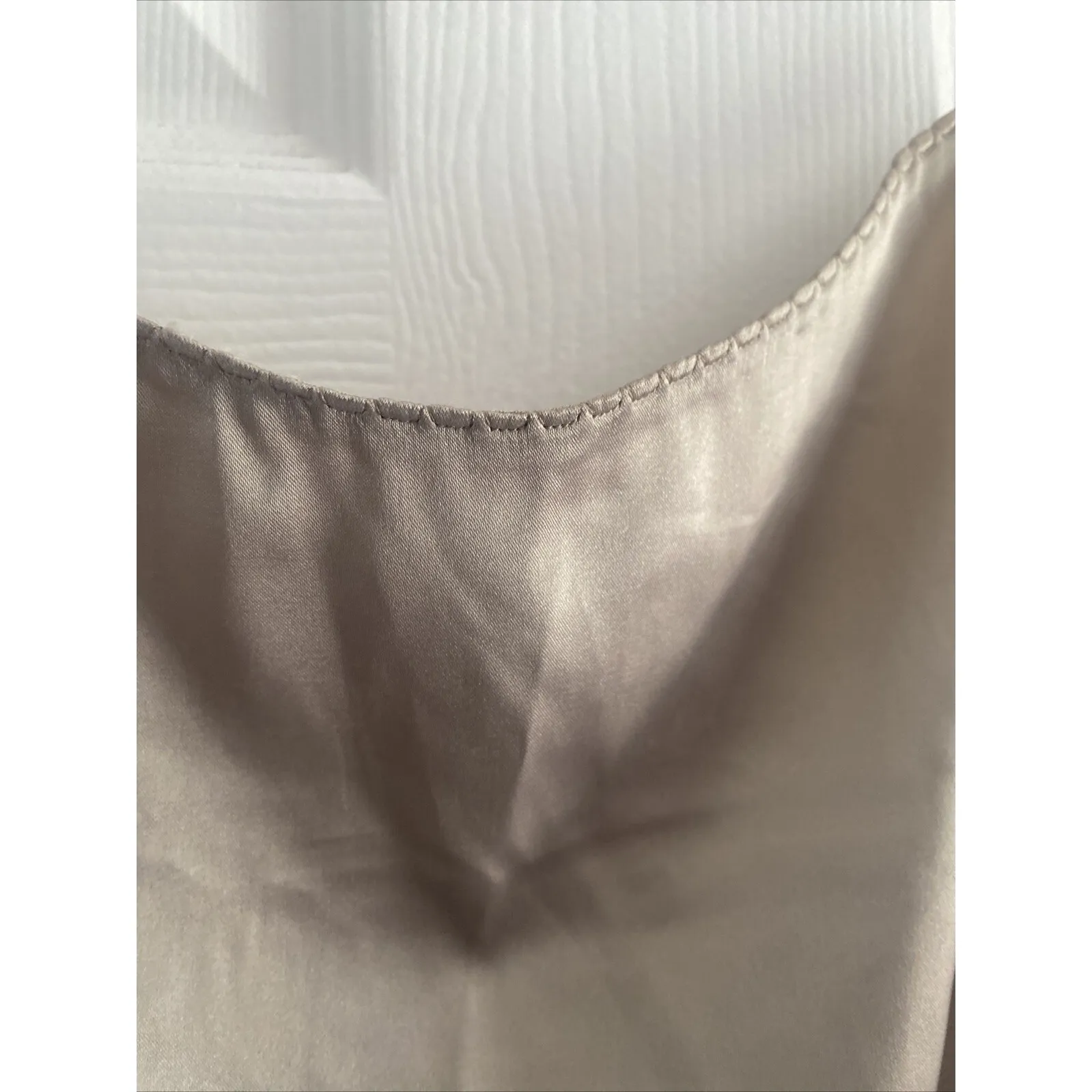 Elie Tahari Women's 8 Champagne Chemise Slip Dress Chemise Spaghetti Strap Mini - Image 3