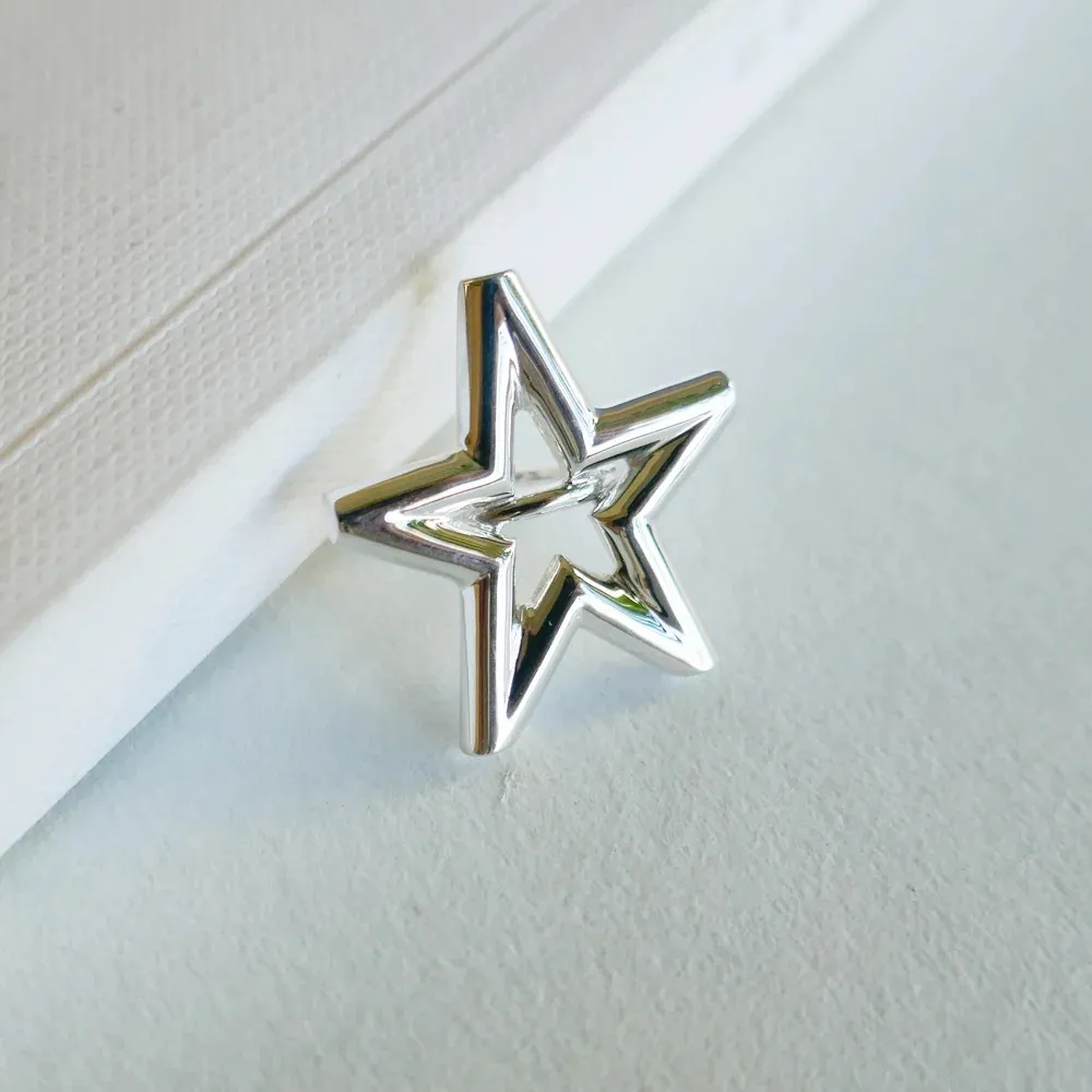 E.M. Star Single Ear Cuff Silver 925 2303 - Image 2