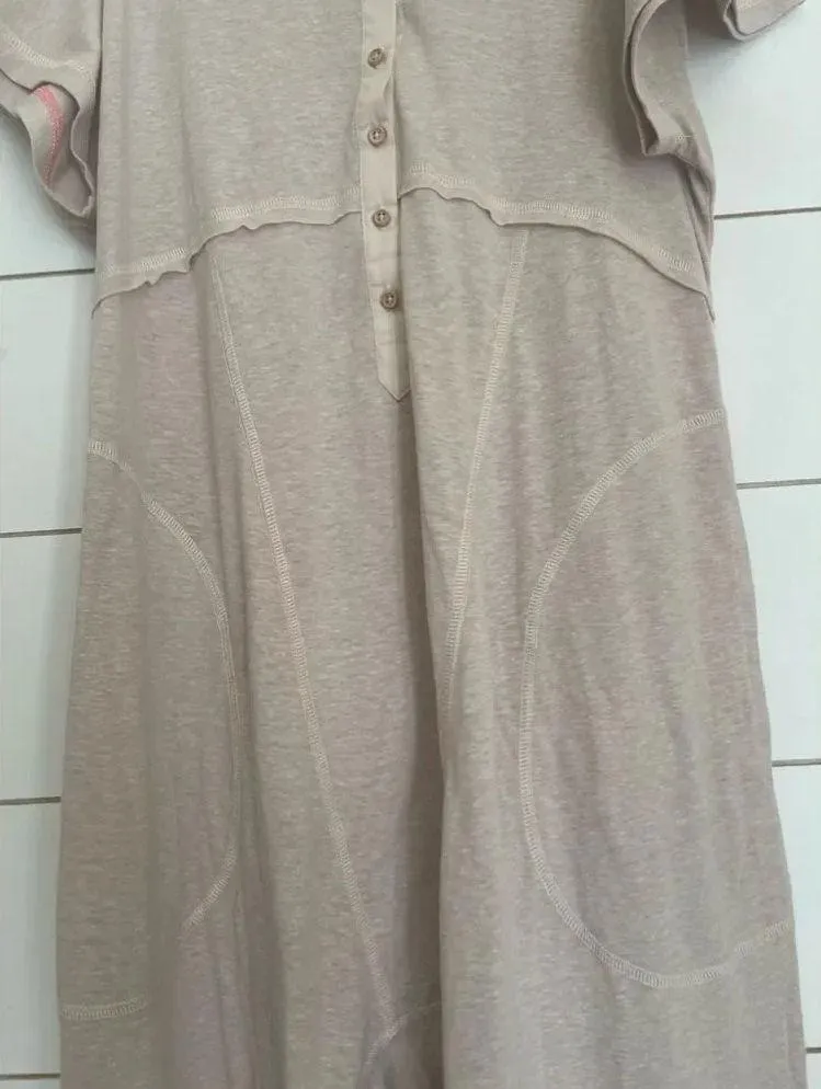 Nwot Free People Pillow Talk Henley Romper - Image 3