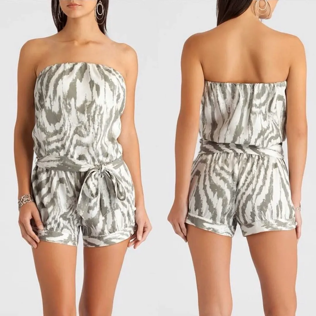 Guess Trina Printed Tie Dye Romper - Image 3