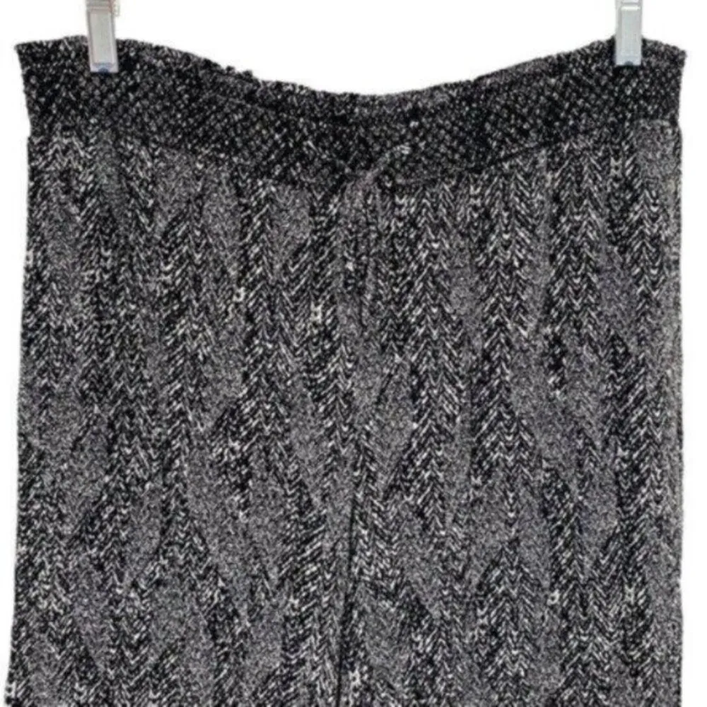 Retrelogy Women’s Wide Leg Cropped Pants Black Size XL - Image 2