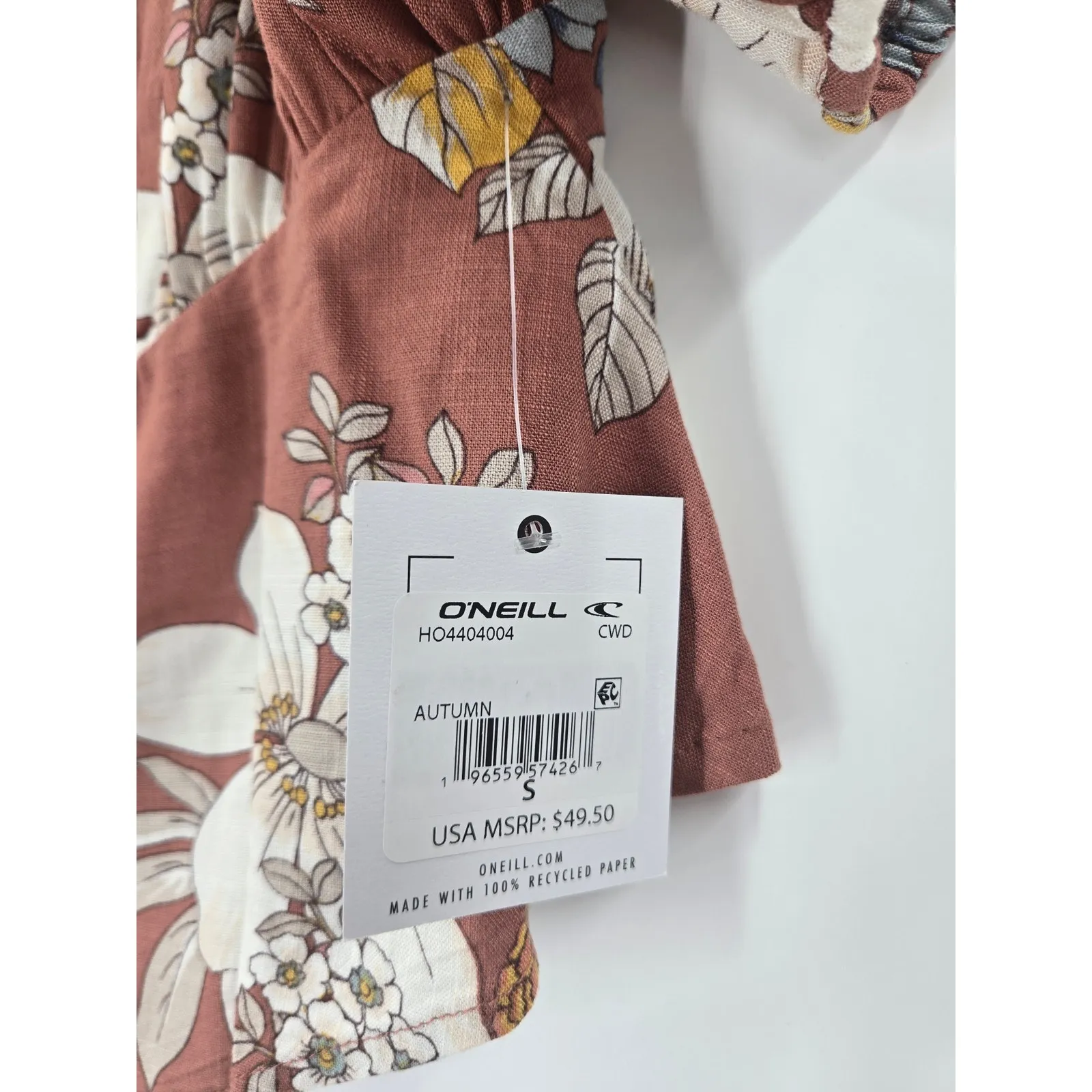 NEW O'Neill Autumn Babydoll Woven Top in Size S - Image 8