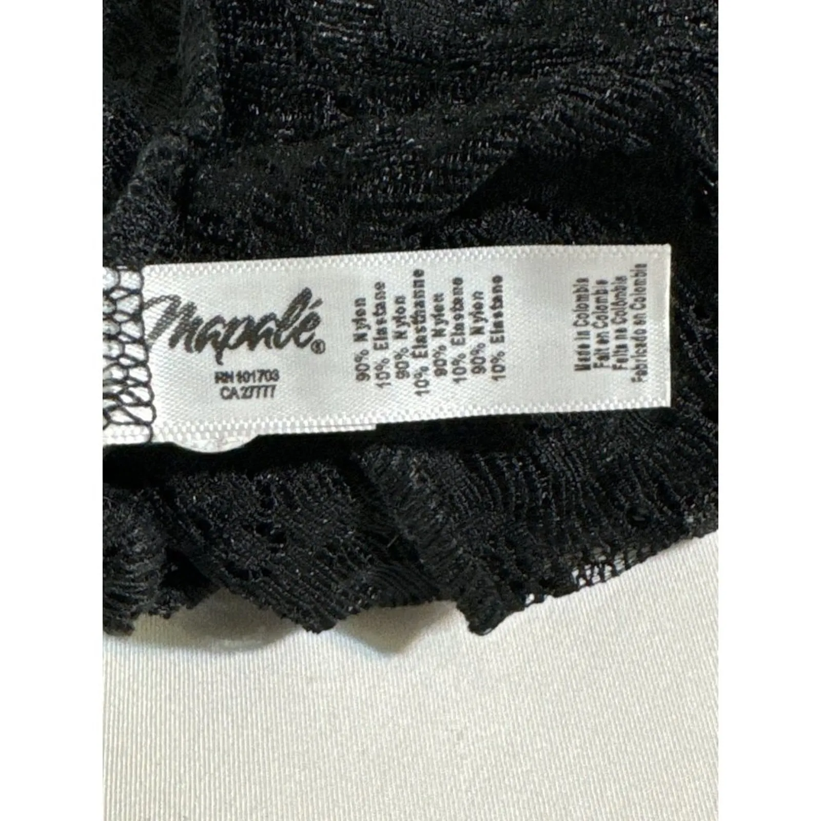 Yandy Versatile Mapale Lace Bodysuit Black NWT Large - Image 7
