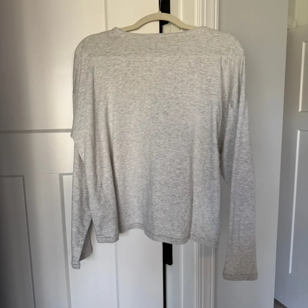 Eileen Fisher Gray lightweight Sweatshirt Pullover Long Sleeve - Image 4