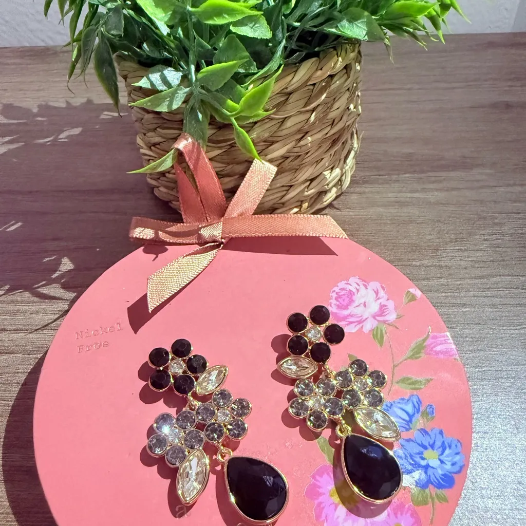 A New Day Floral Gemstone Earrings - Image 3