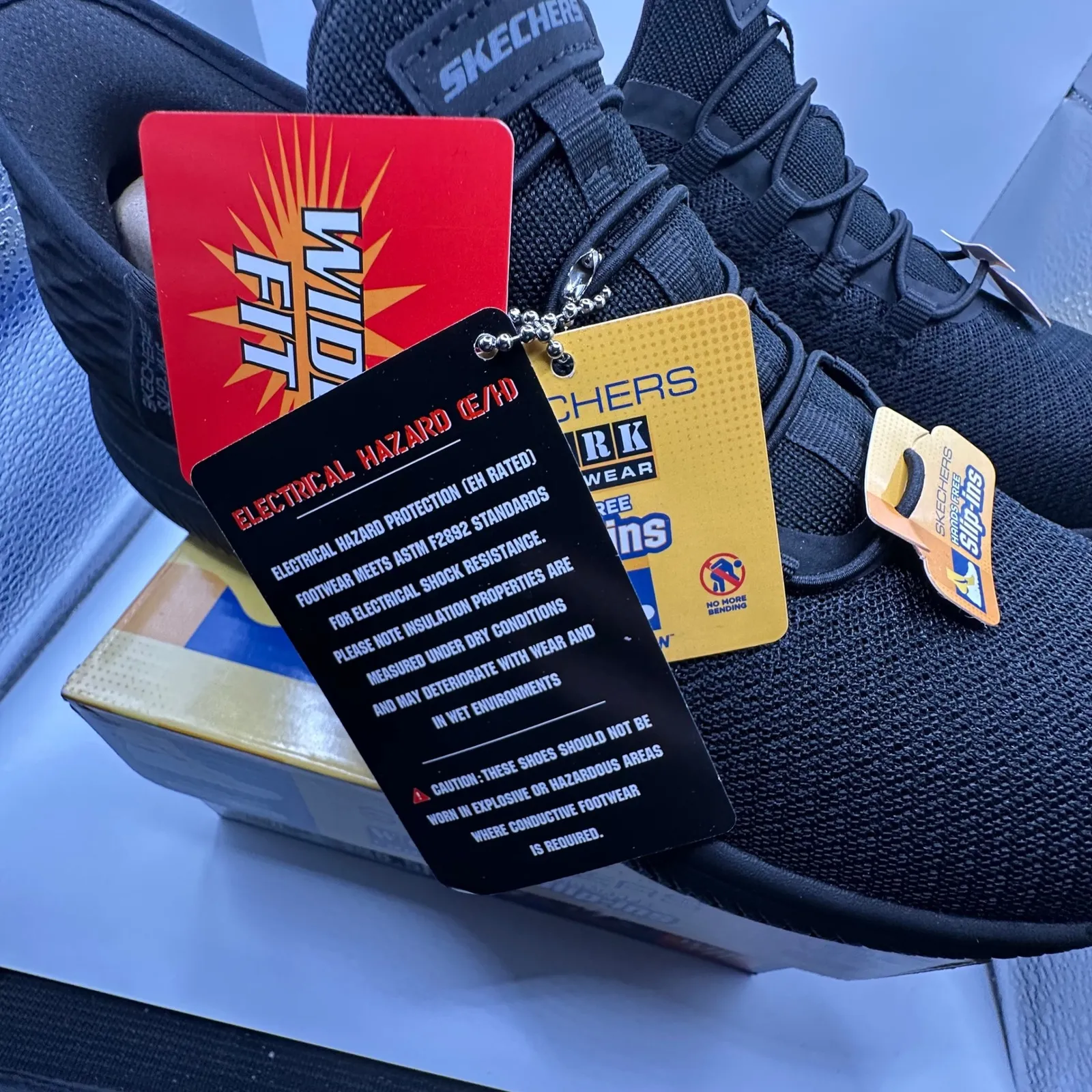 Skechers Work Footwear Hands Free Slip Ins Black Memory Foam women's Size 8.5 - Image 6