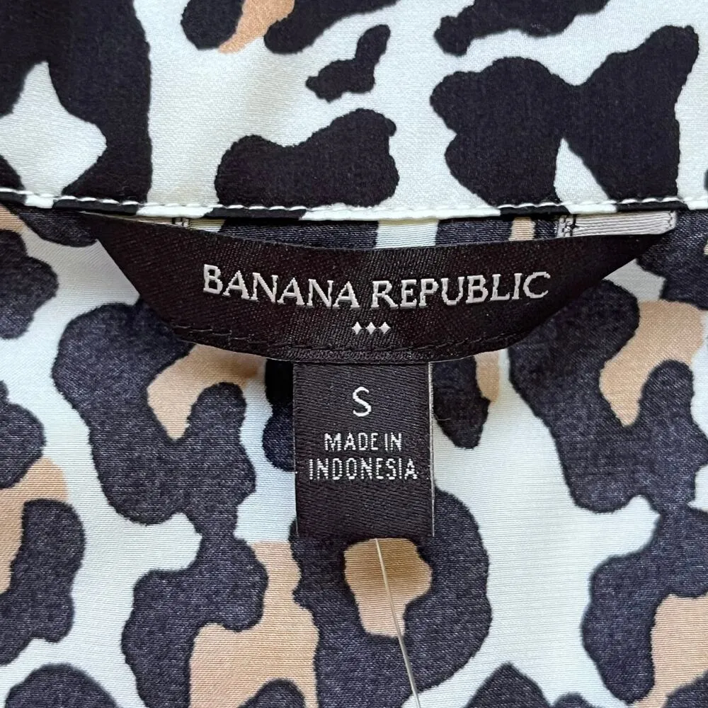 Banana Republic Women's Cheetah Print Pajama Top Size S. NEW - Image 5