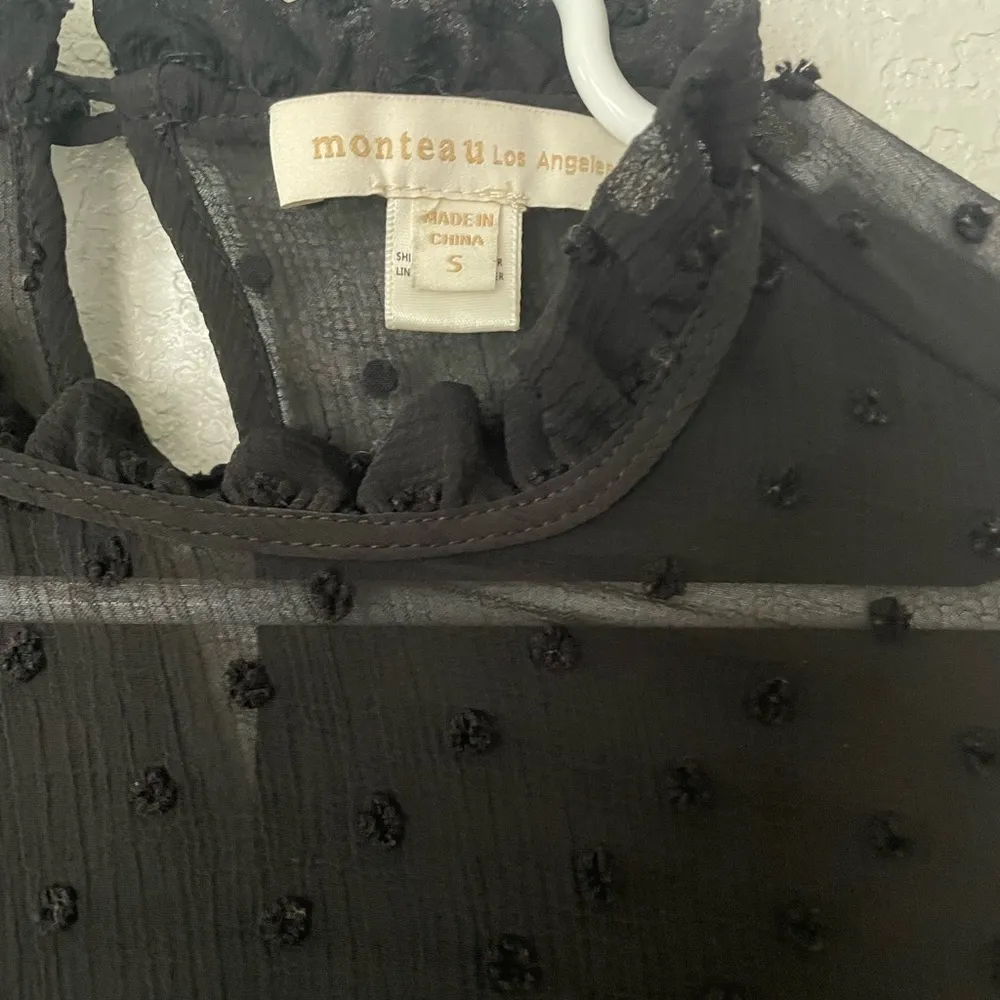 Monteau black blouse NWOT - Image 2