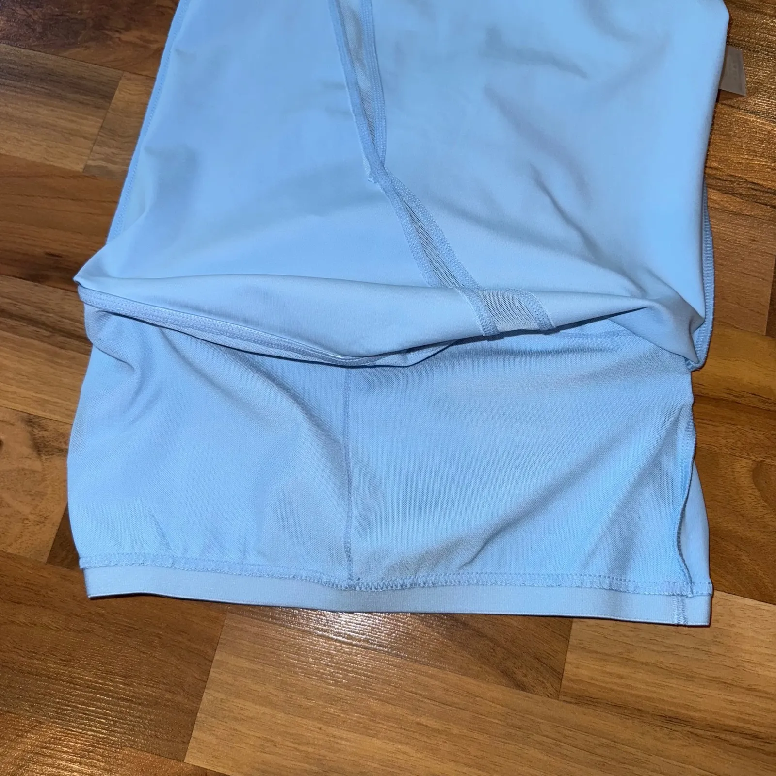 Buffbunny One Shoulder Top Athleisure Athletic‎ Workout Tank Light Blue Small - Image 5