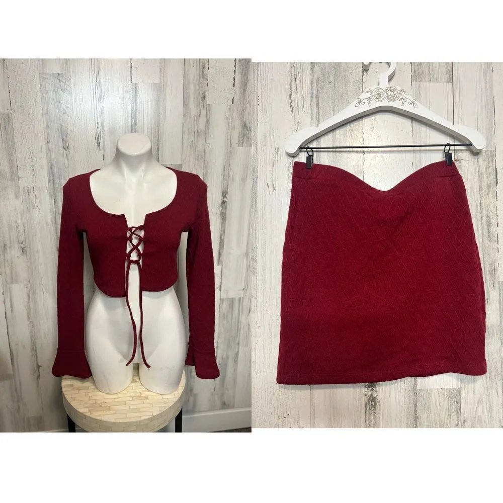 Two piece set Red Size L - Image 2