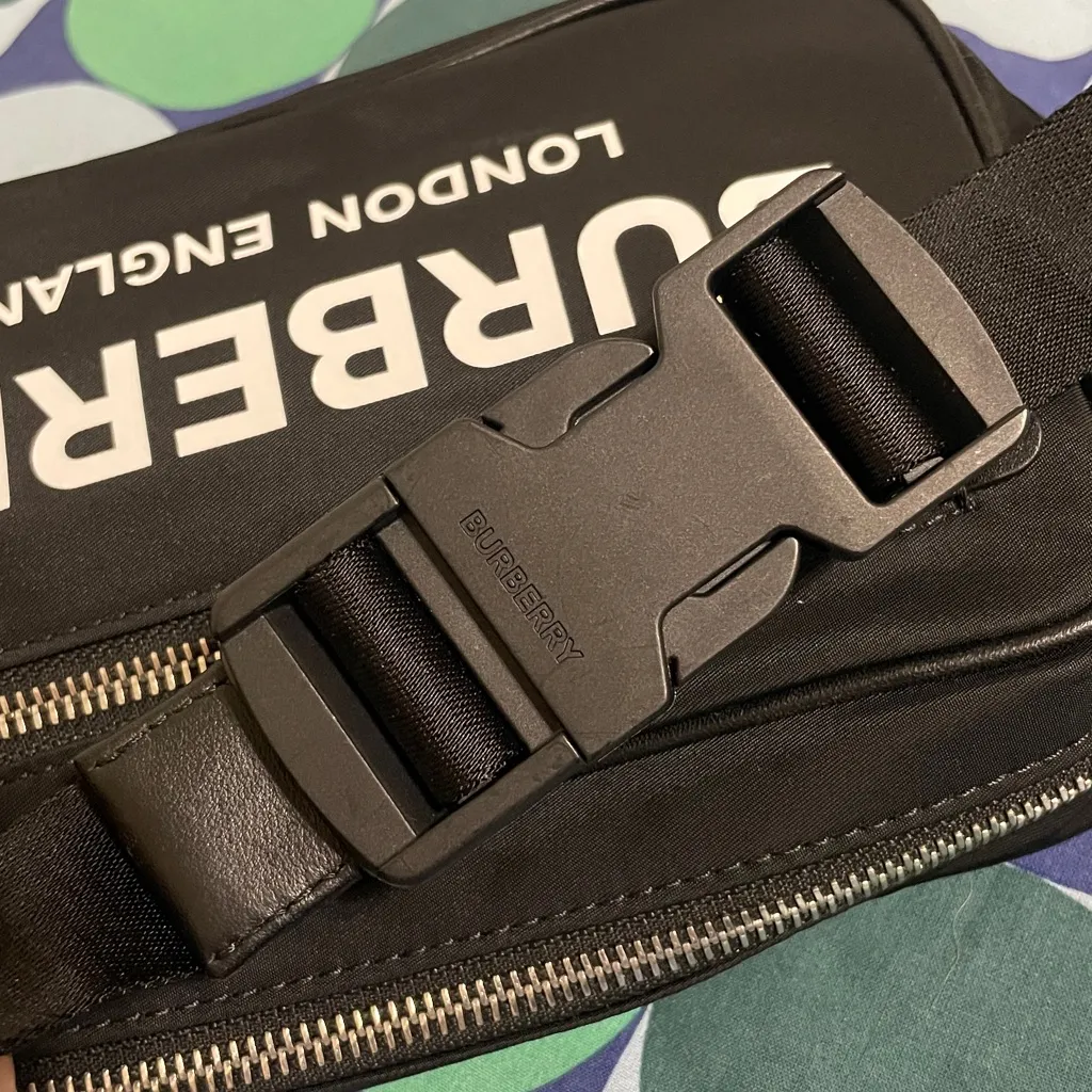 Burberry Logo Bum Bag Printed Nylon - Image 13