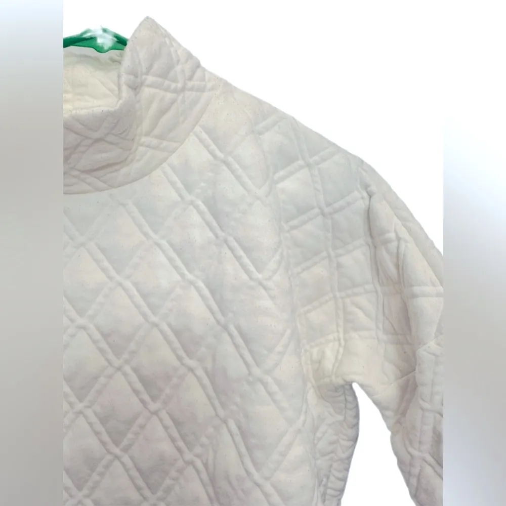 Tuckernuck Tnuck Sport White Funnel Ally Swing Sweatshirt (XS/S) - Image 3