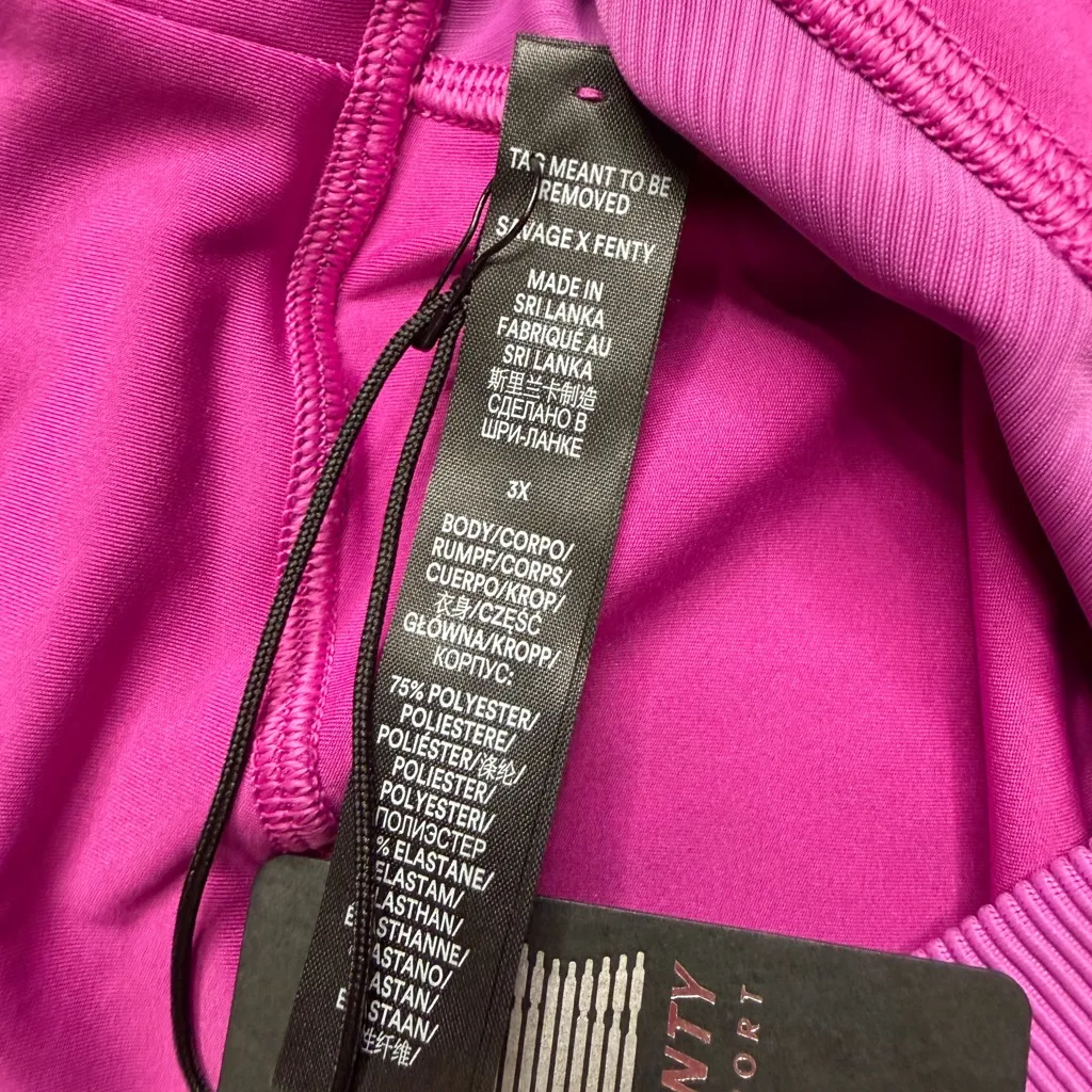 Savage X Fenty Curve Alert High Waist Rib Leggings NWT Purple Hunny Size 3X - Image 5