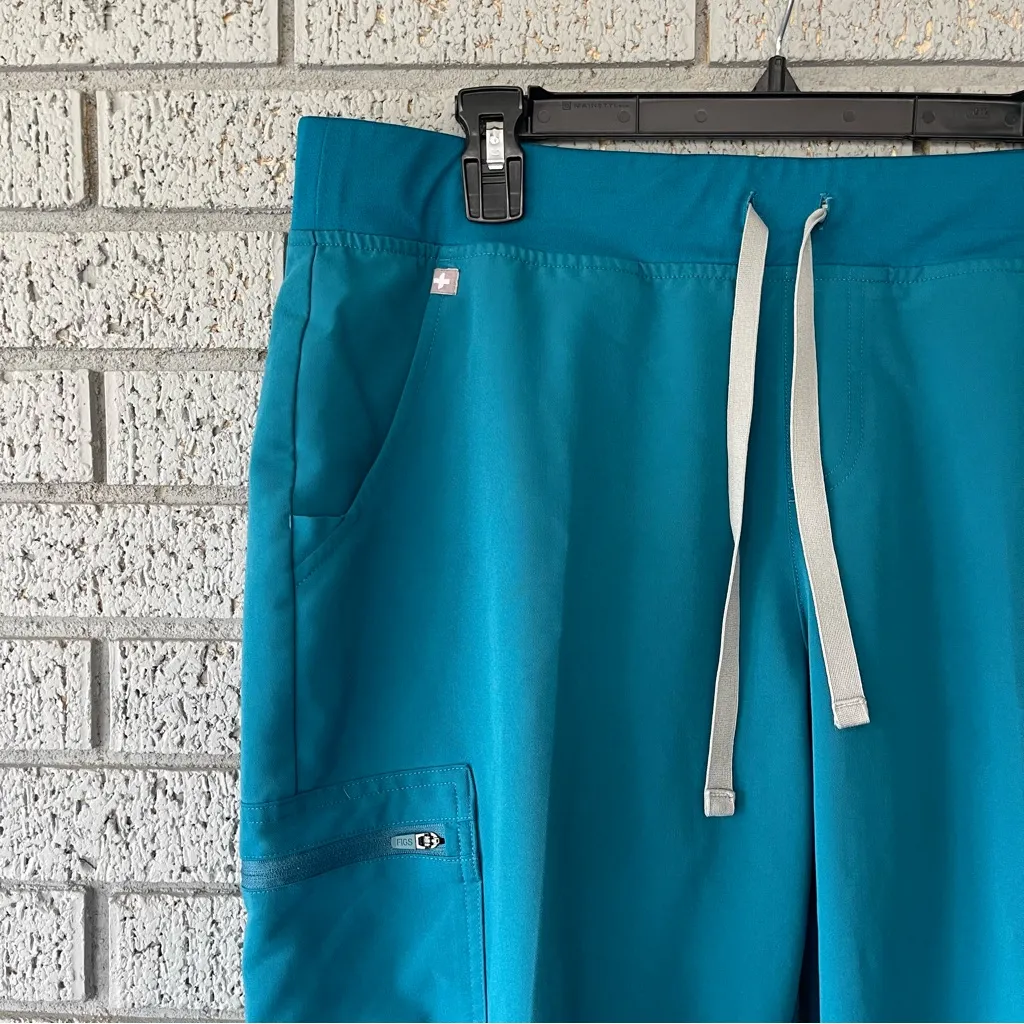 Figs Zamora Jogger Scrub Pants Pacific Blue Size XL - Image 3