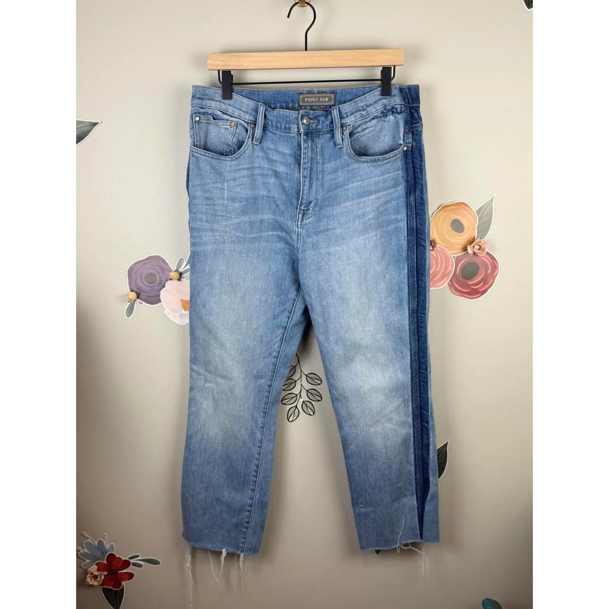 Point Sur Light Wash Distressed Jeans - Image 2