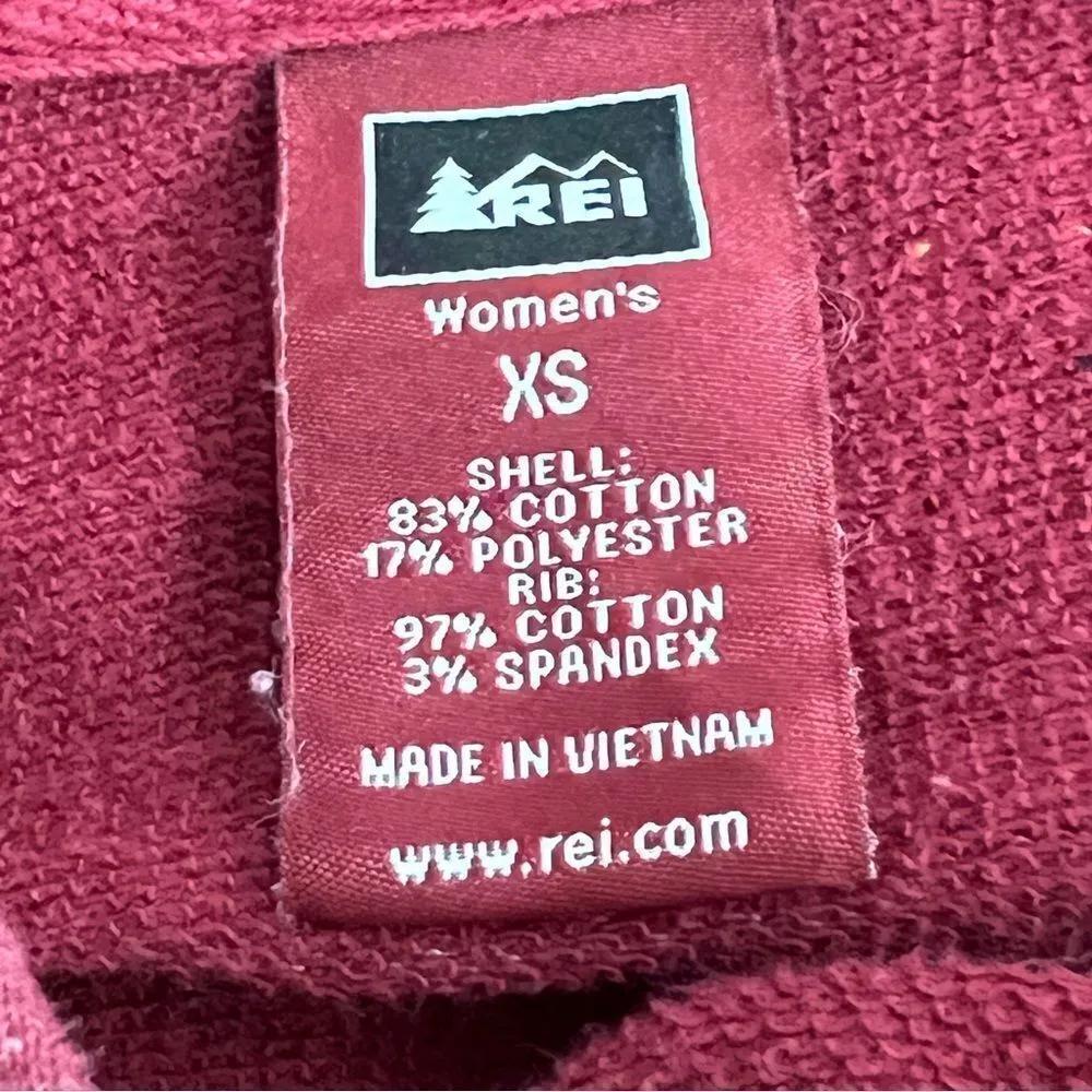 REI, full, zip‎ hoodie, women’s size XS, zip up pockets, lightweight Red - Image 5