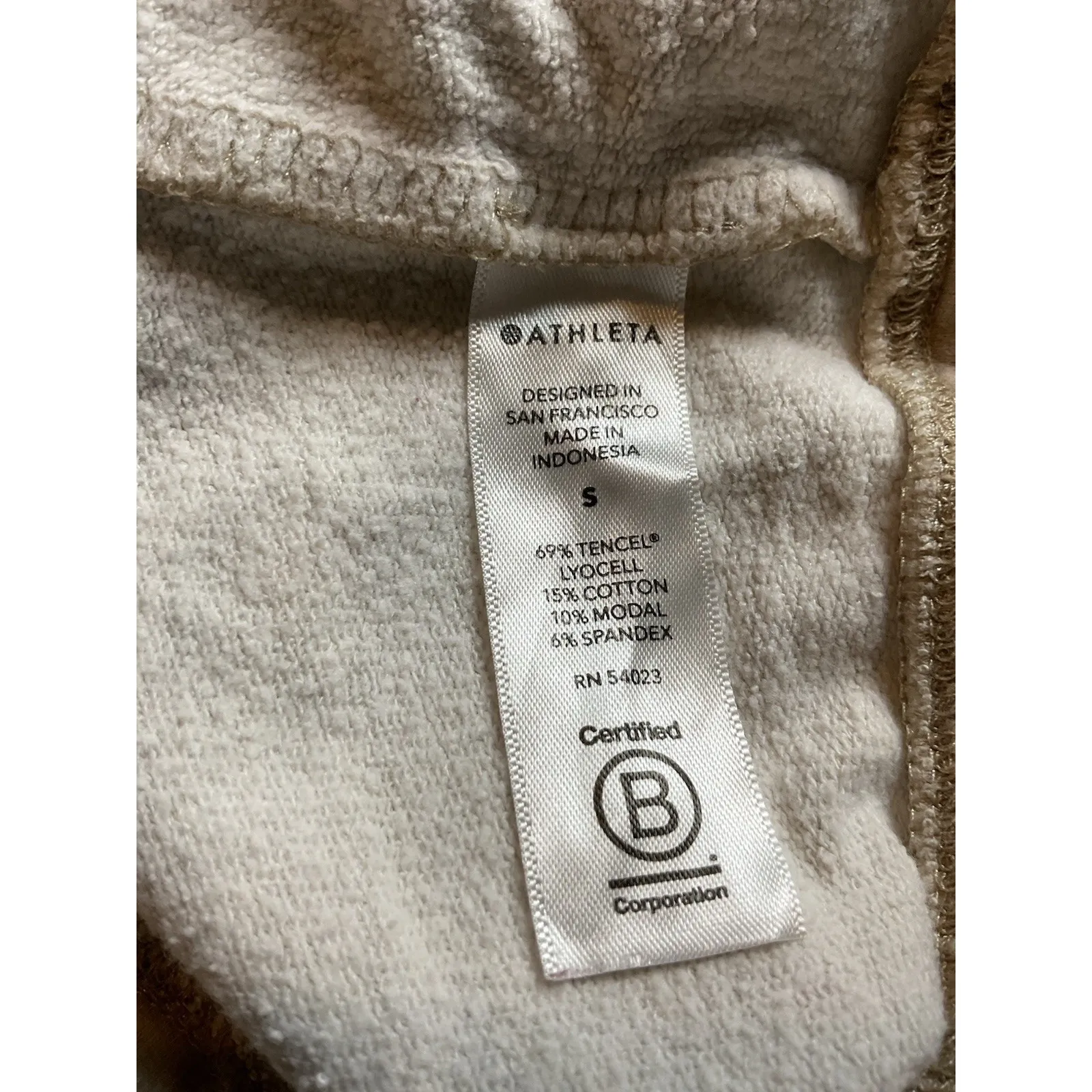 ATHLETA Women's‎ Luxe Oatmeal Camoflauge STUDIO TO STREET Sweatshirts Size Small - Image 9