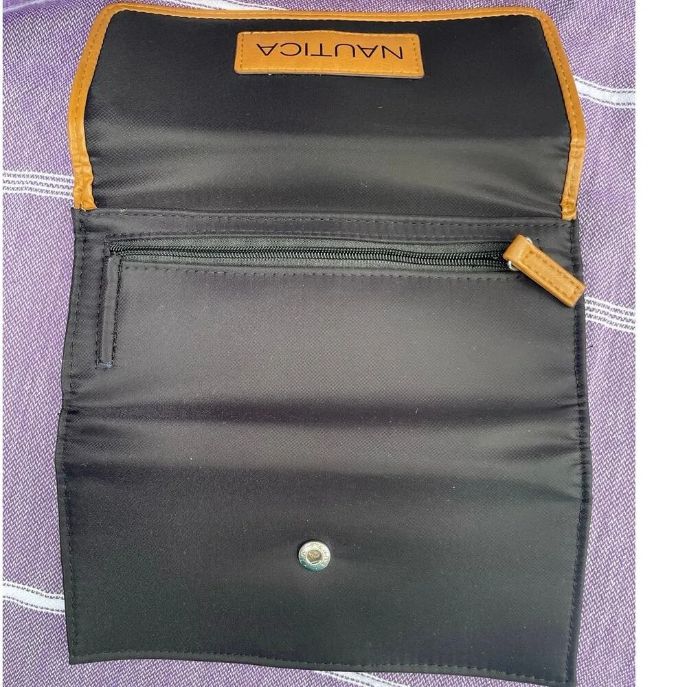 Nautica Womens Wallet Oraganizer with RFID Blocking Wallet, Black Tan Accent - Image 5