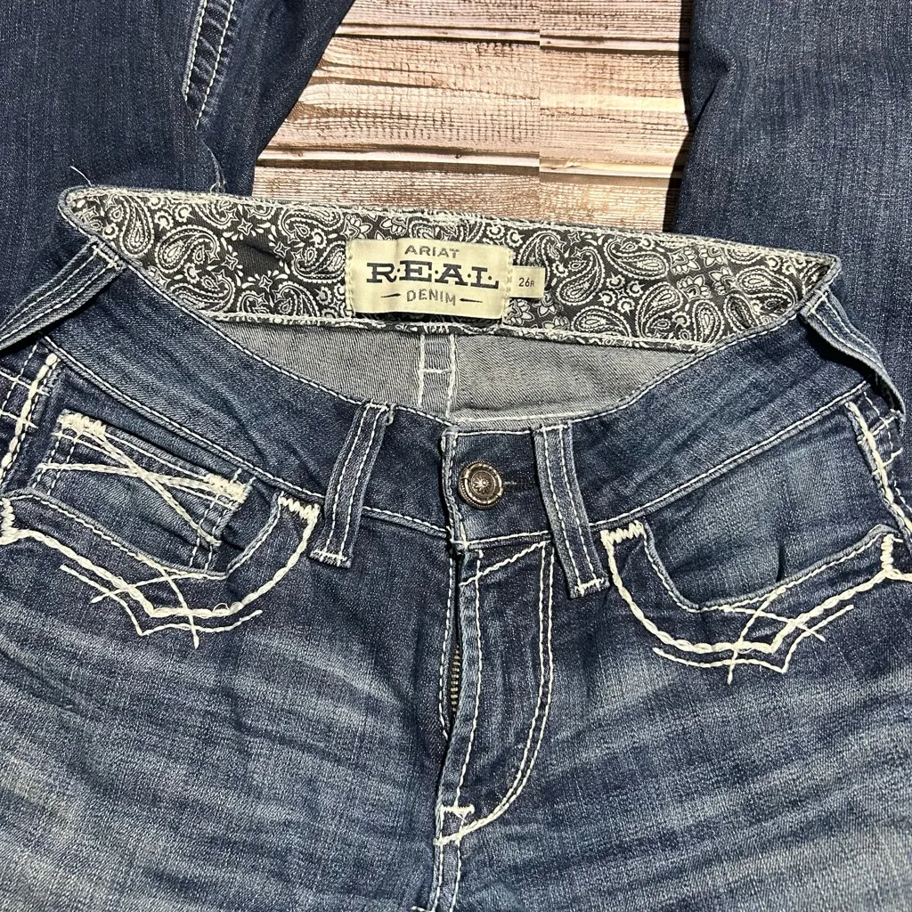 Ariat Dark Blue Flare Women's Jeans - Image 2