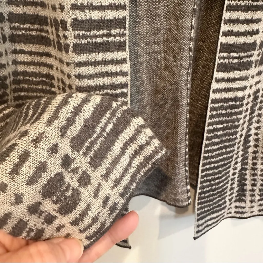 Eileen Fisher‎ Tencel Wool Blend Cardigan Sweater Women's XS Gray Long Sleeve - Image 6