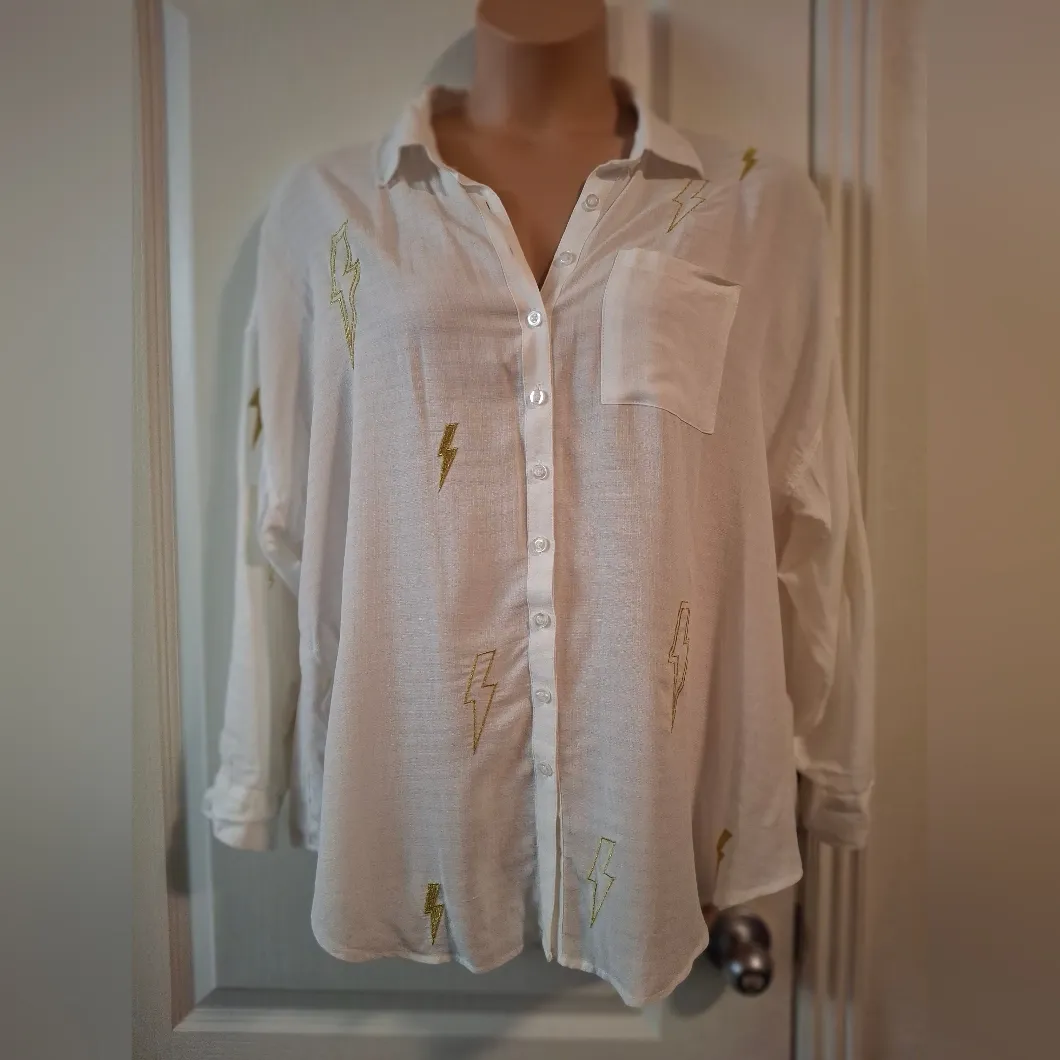 Torrid Sz 0 White Rayon Garment NWOT - Image 2