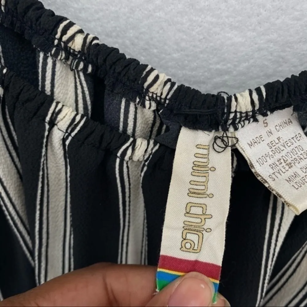 Mimi Chica Crepe‎ Chiffon Ruffle Layer Romper - Image 7