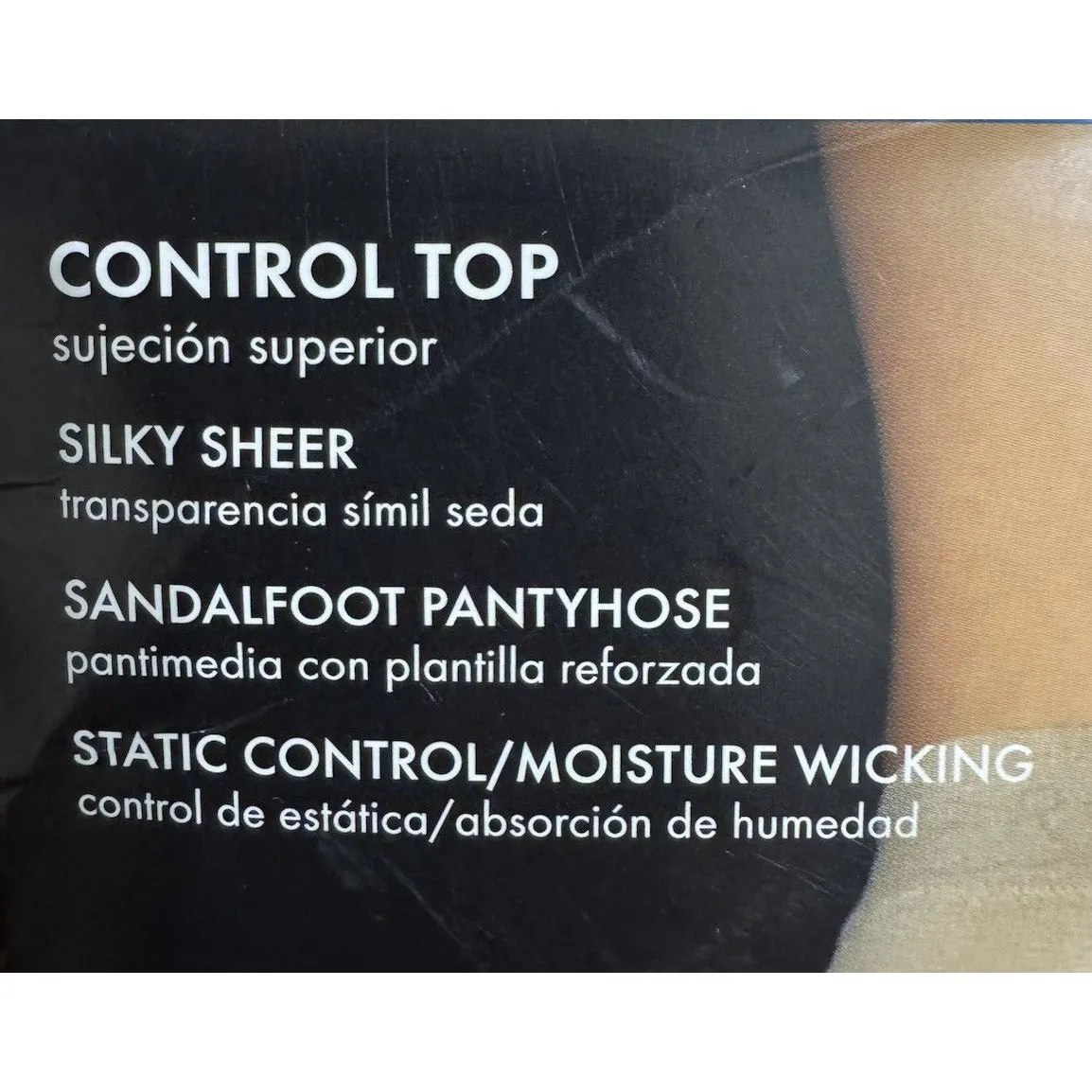 4*NEW VTG George Fashion Pinstripe‎ Control Top Legwear Coffee Medium Bundle - Image 3